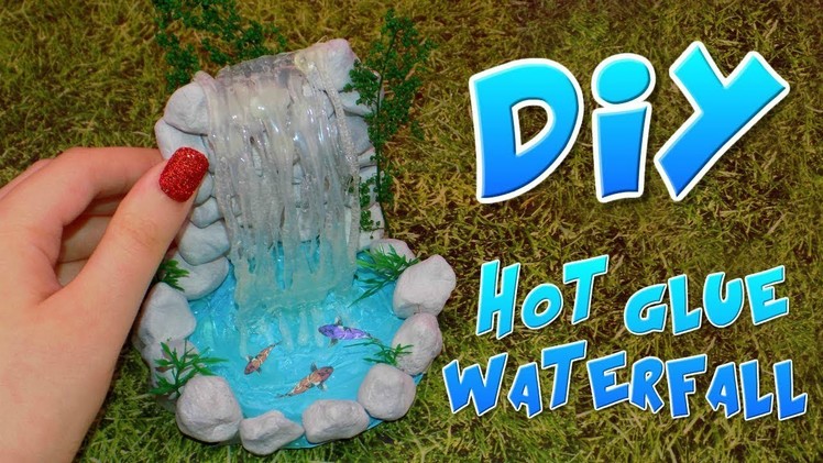 DIY Miniature Hot Glue Waterfall Tutorial