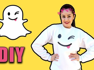 DIY SNAPCHAT WINK FACE SWEATSHIRT || Lucykiins