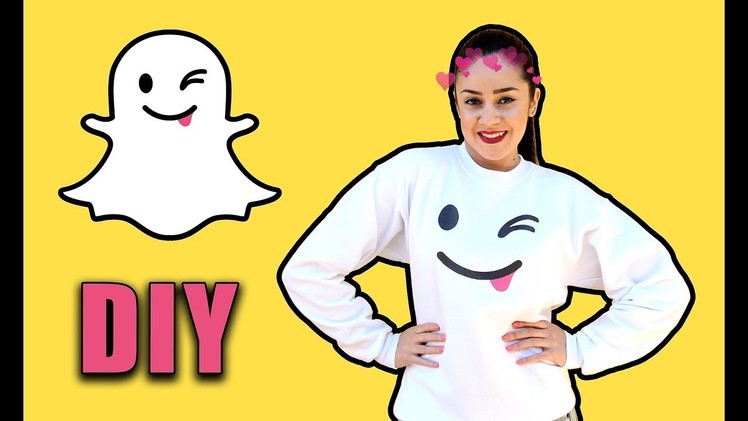 DIY SNAPCHAT WINK FACE SWEATSHIRT || Lucykiins