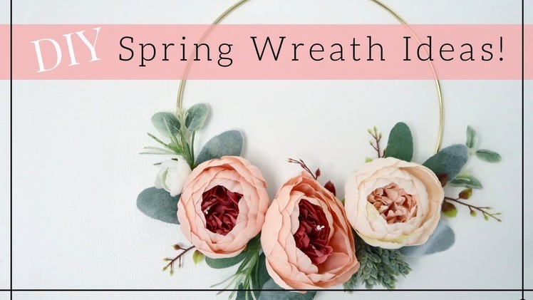 DIY SPRING FLORAL WREATH  | Easy Wreath ideas 2018 | Lynette Yoder