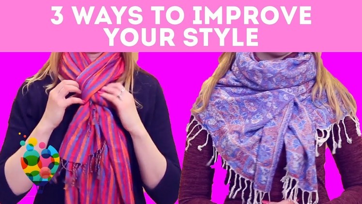 DIY Tutorial on How To Wear A Scarf In 10 Different Ways  | A+ hacks