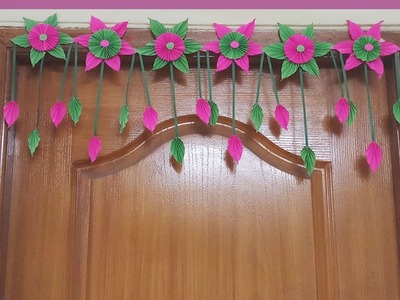 DIY | Very Easy Handmade Door Hanging Toran | Paper Craft | Siri Art&Craft |