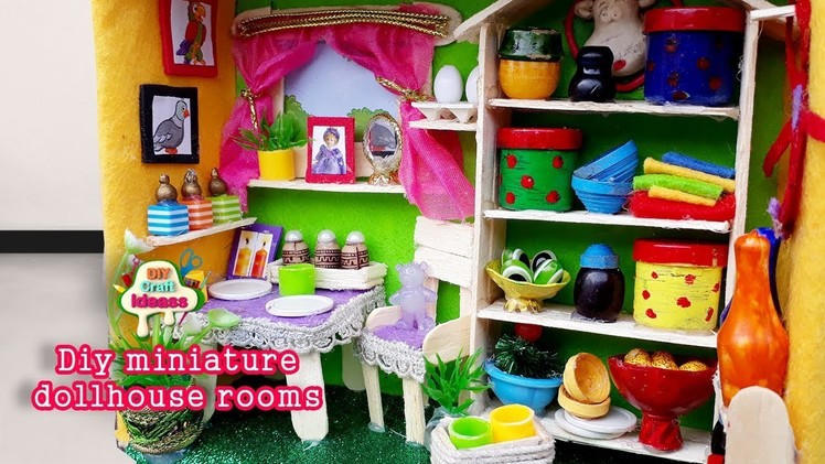 Doll making for kids miniature house of doll dollhouse kit diy craft ideas