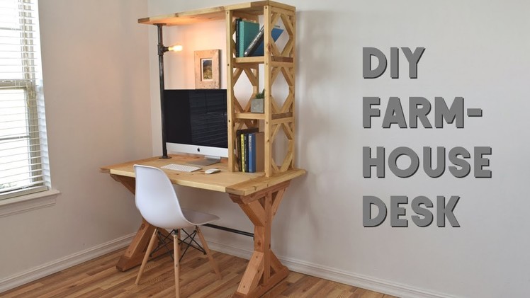 How To Build An Easy Farmhouse Desk | DIY