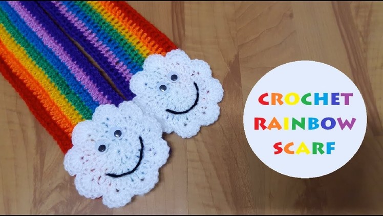 How to crochet a rainbow scarf? | !Crochet!