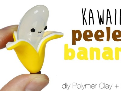 How to DIY Cute.Kawaii Banana Polymer Clay.Resin Tutorial