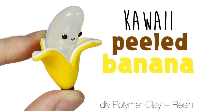 How to DIY Cute.Kawaii Banana Polymer Clay.Resin Tutorial