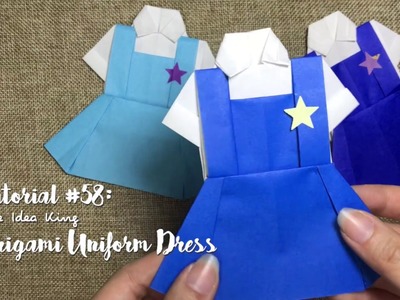 How to DIY Origami Uniform Dress? | The Idea King Tutorial #58