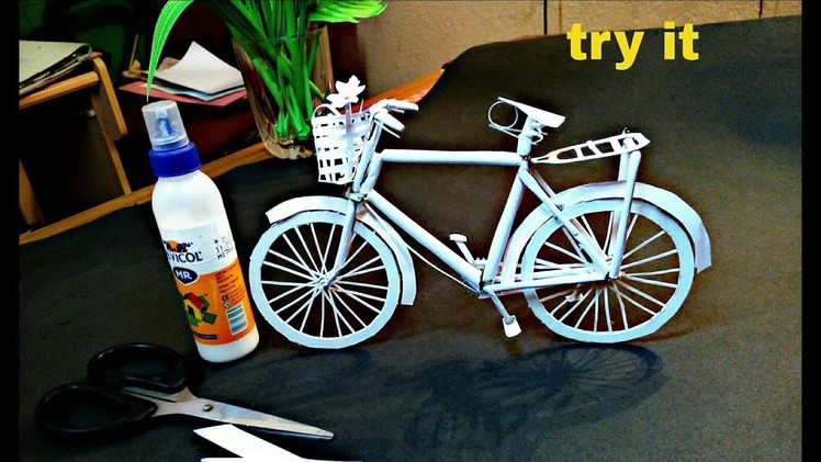 How To Make A paper cycle - DIY Simple Paper Craft