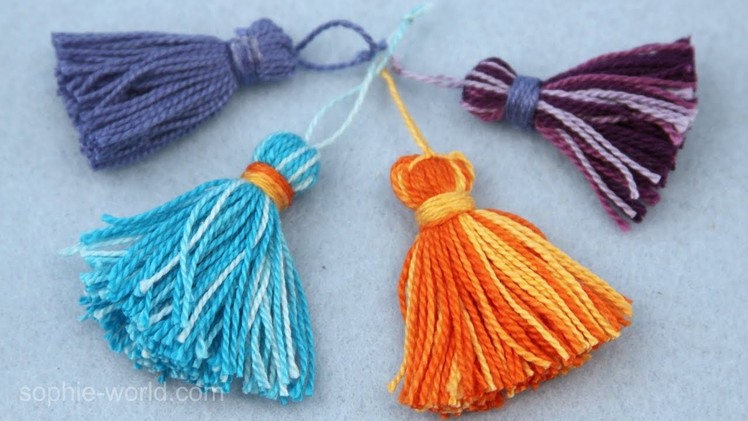 How to Make a Tassel out of Craft Thread | Sophie's World