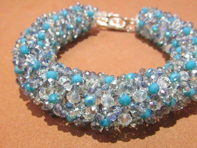 How To Make Beautiful Crystal Beaded Bracelet - Easy Sparkle Bracelet Tutorial