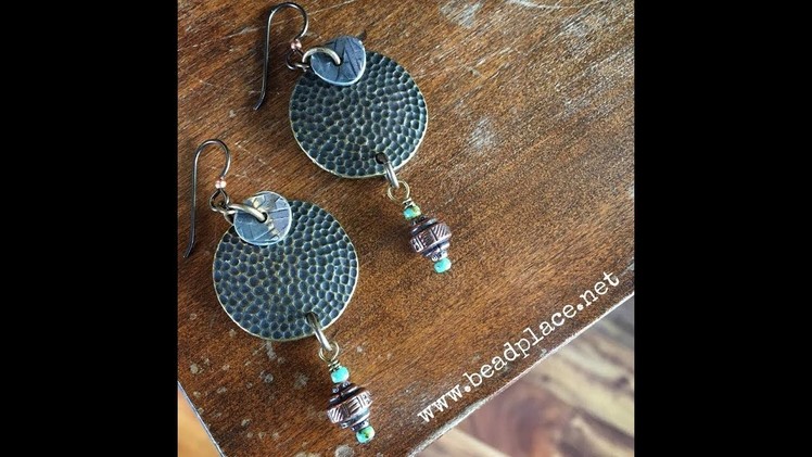 How To Make Mixed Metal Cold Connection Earrings with The Bead Place