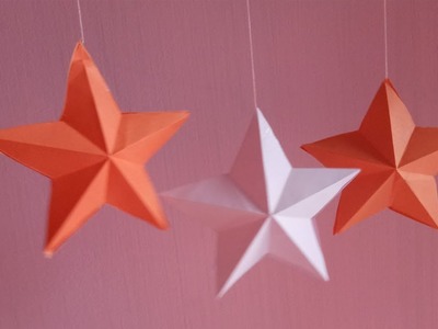 How to make simple & easy paper star. DIY Paper Craft Ideas.