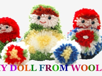 How to make yarn.wool Doll step by step at home-Easy soft toy tutorial|DIY Yarn.Wool craft idea