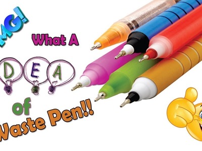 How to reuse waste pen | best out of waste | waste pen craft idea