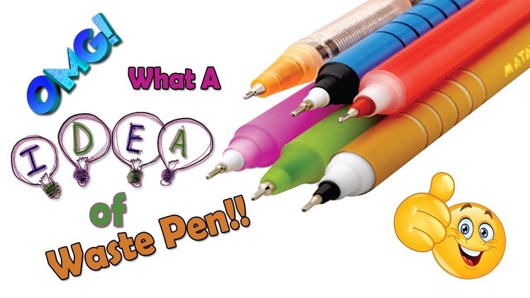 How to reuse waste pen | best out of waste | waste pen craft idea