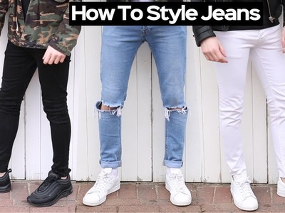 How To Style Denim Jeans Like A BOSS + DIY Knee Ripped Jeans Tutorial 2018