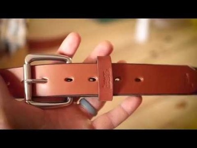 Leather craft - Making a Leather Belt - Lumos Leather