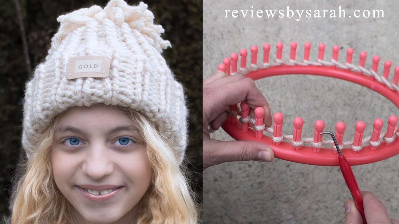 Loom Knitting For Beginners - How to Loom Knit Easy Snow Games Hat - with Naztazia