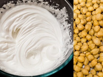 Make Whipped Cream from Chickpeas - Only 2 Ingredients | Aquafaba - Eggless Recipes Series