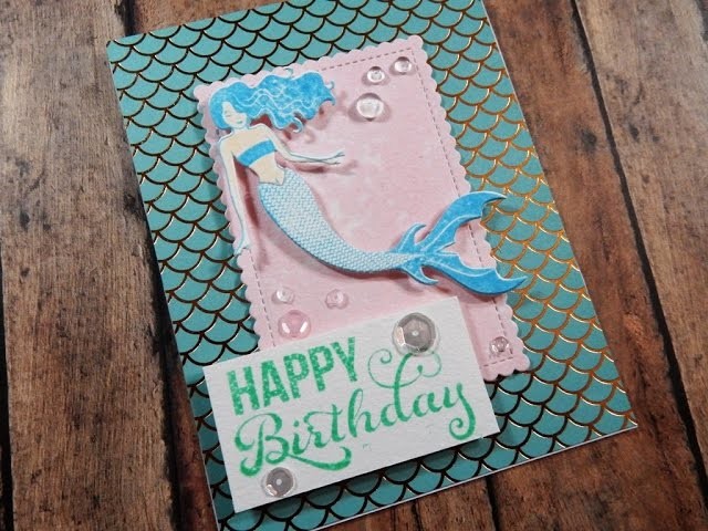 Mermaid Birthday Card | Color Throwdown Challenge #427