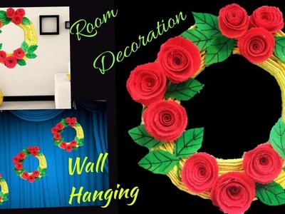 Newspaper Wall hanging||Wall Decoration idea||Art & Craft with Waste material. 