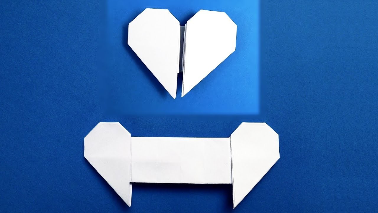 origami heart with message