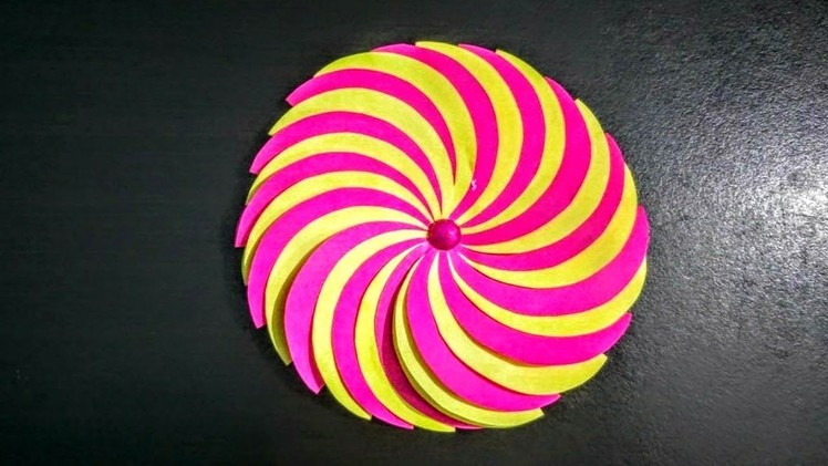 Paper Flower Making Tutorial-DIY Circle Flower-Decoration Idea