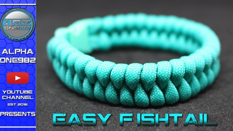 Paracord for beginners - How to make Paracord Bracelet Fishtail - Fast and Easy - Tutorial DIY