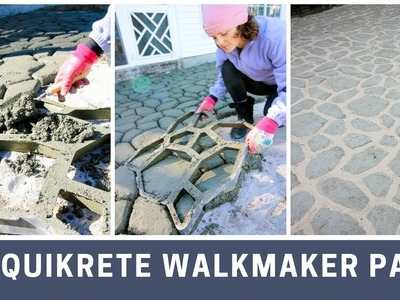 Quikrete Walkmaker Patio DIY Project Tutorial