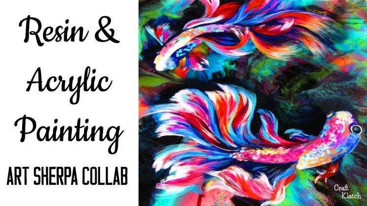 Resin & Acrylic Painting | Art Sherpa Collab | Craft Klatch