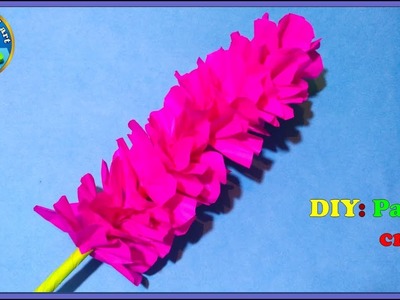 Room decor paper flower craft. DIY paper craft. ताव पेपर से सुन्दर सा फूल बनाईए।