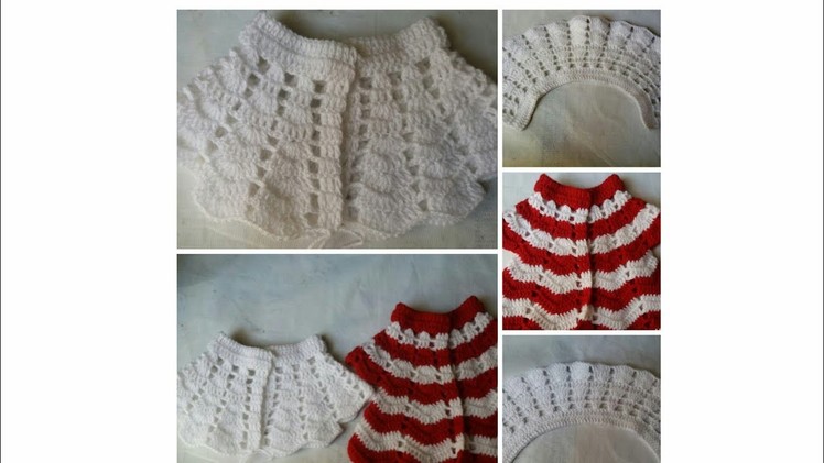 Single colour crochet frock knitting design - part - 2