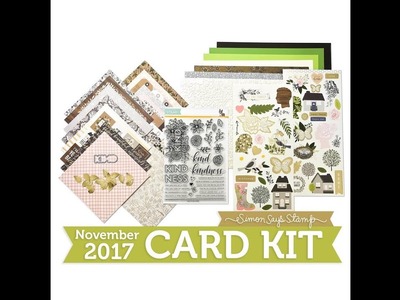 SSS November 2017 Card Kit Unboxing | Kind Flowers Card Kit