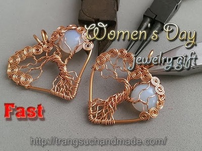 "Tree of life with moon" in heart for Women's Day - Fast version 319
