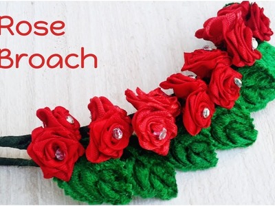 Tutorial #25 New Ribbon Rose Hair Broach | Make at Home | creative craft art
