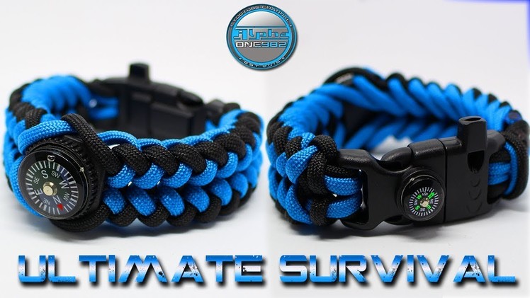 Ultimate Survival Paracord Bracelet 15 in 1 - How to make - DIY - Tutorial