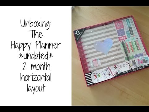 Unboxing: 'The Happy Planner' 12 month undated horizontal layout