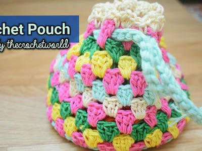 Very Easy Crochet Granny  Round Purse|Bolso con granny redondo tejido a crochet|TheCrochetworld