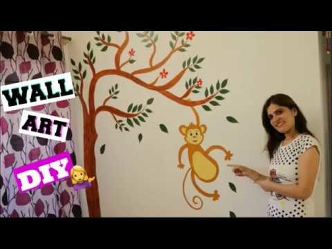 Wall Art Diy, Wall Painting Designs Ideas, Indian Mom Sonia