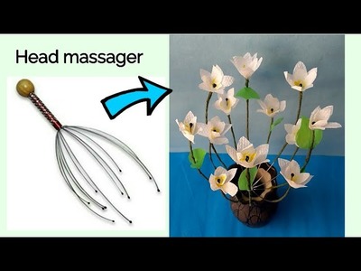 Amazing DIY II  Convert your old & useless head massager into a beautiful home decor craft