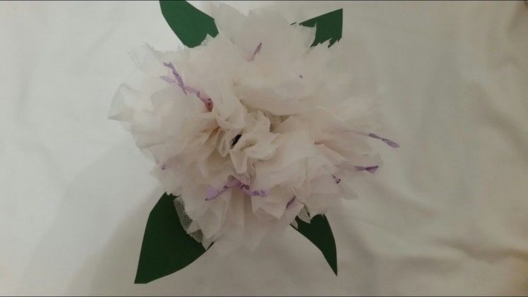 Basteln mit Papier DIY Blumen aus Toilettenpapier. Flowers of Toilet Paper.