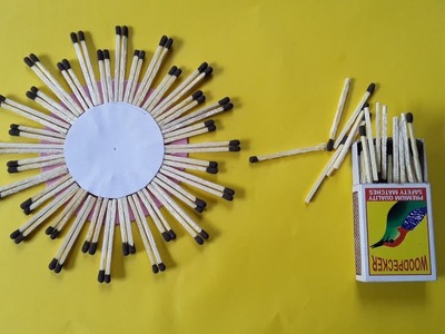 Craft work of Bracelet sticks ll How to make a SUN by Bracelet sticks.