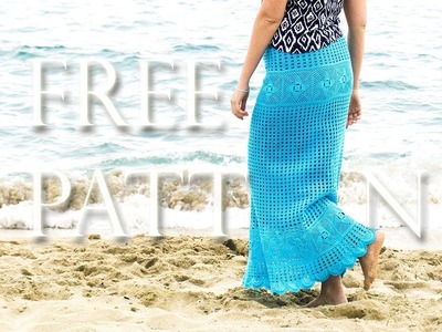 Crochet Maxi Skirt | free pattern