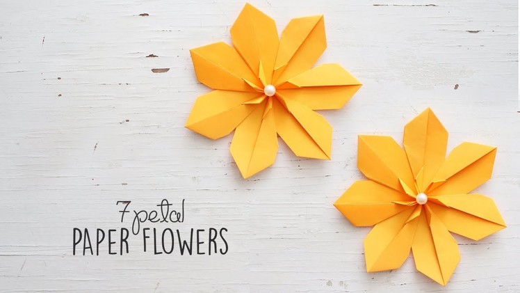 DIY 7 Petal Flowers