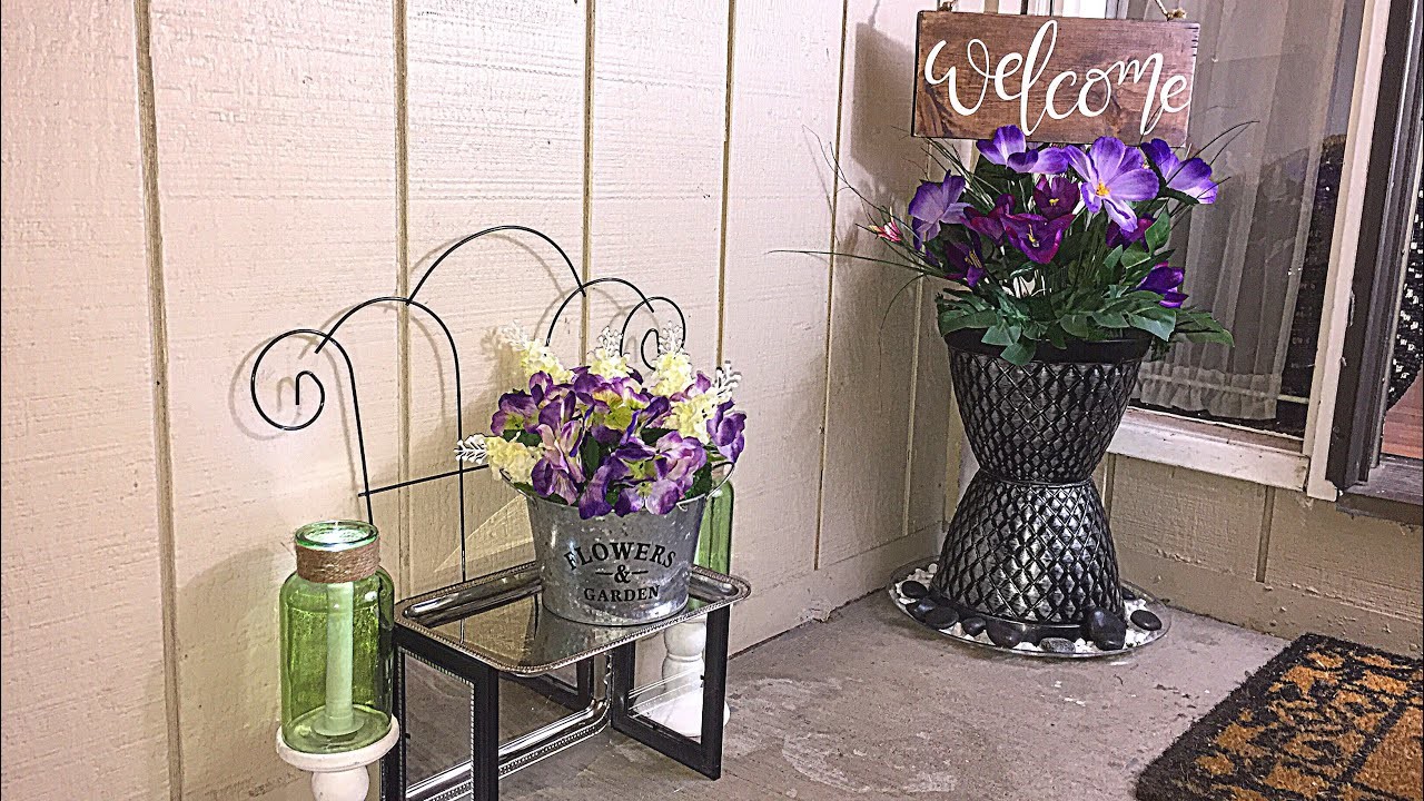 DIY DOLLAR TREE SPRING PORCH DECOR