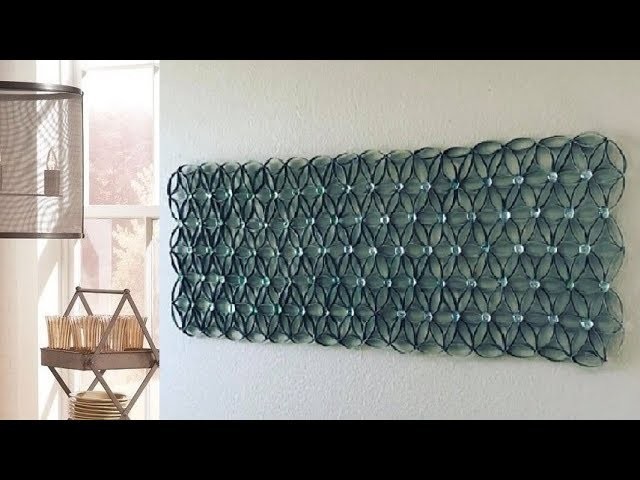 DIY Home Wall Decor out of Marbles and Paper Tubes