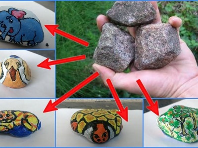 Easy Stone painting | DIY home decoration ideas |