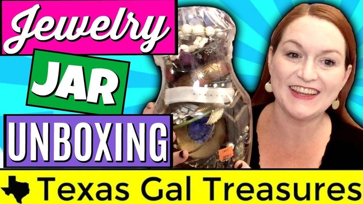 Goodwill Jewelry Jar Unboxing 2018 - LIVE Jewelry Haul to Resell Ebay & Etsy - Jewelry Jar Opening