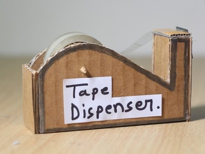 Homemade tape dispenser With Cardboard| DIY